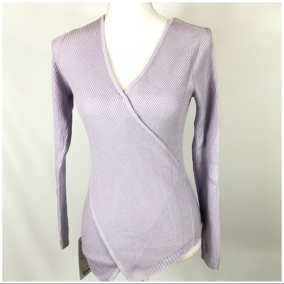 NWT Lululemon Wrap It Back Sweater Lilac Lavender - Picture 2 of 8